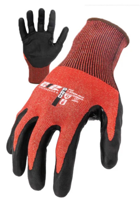 212PRO SLTC3A-0210 فوم بدون درز نیتریل ANSI Cut 3 دستکش A3 PRO، قرمز، LG